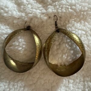 Vintage Gold Hoop Earrings